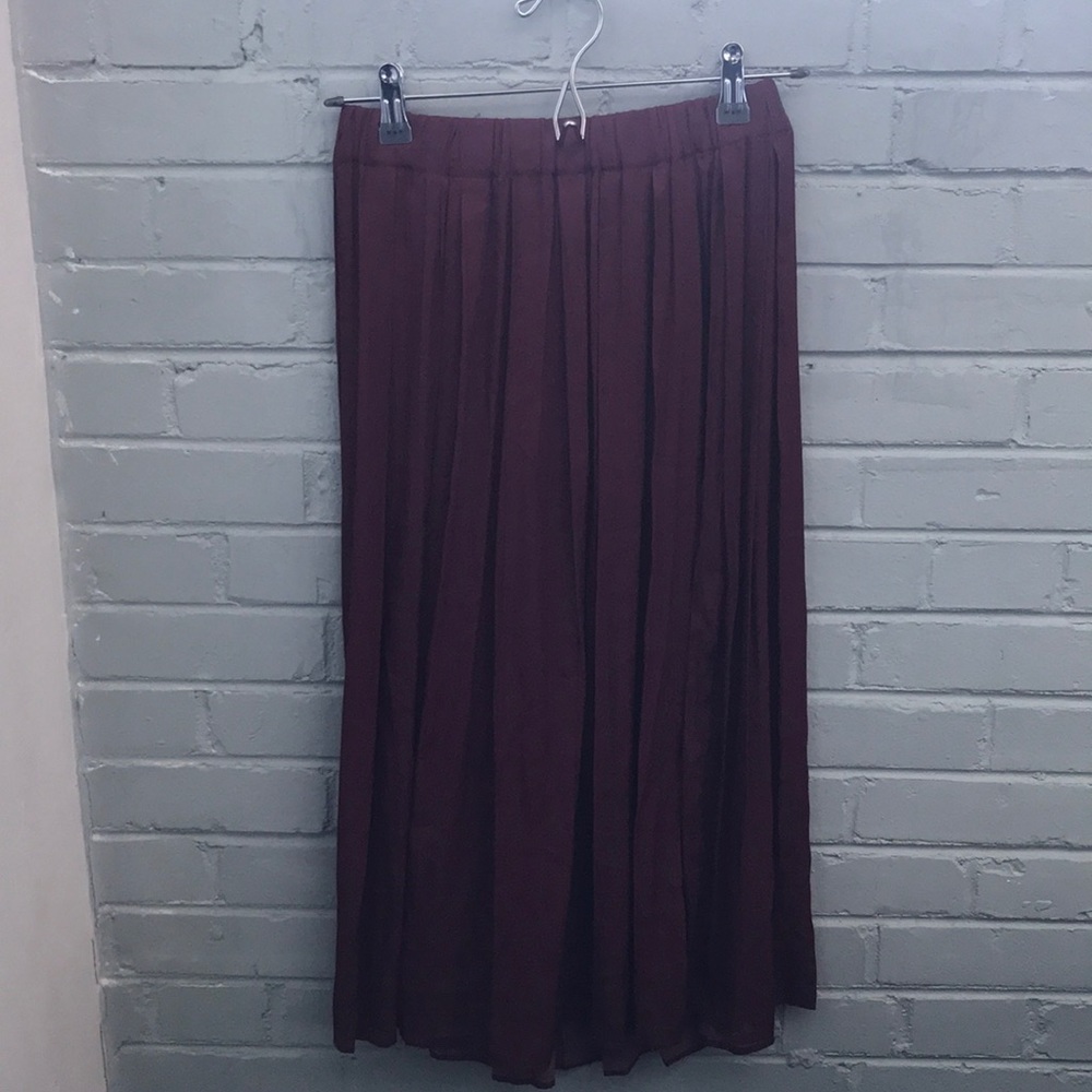 Rust colored H&M midi skirt